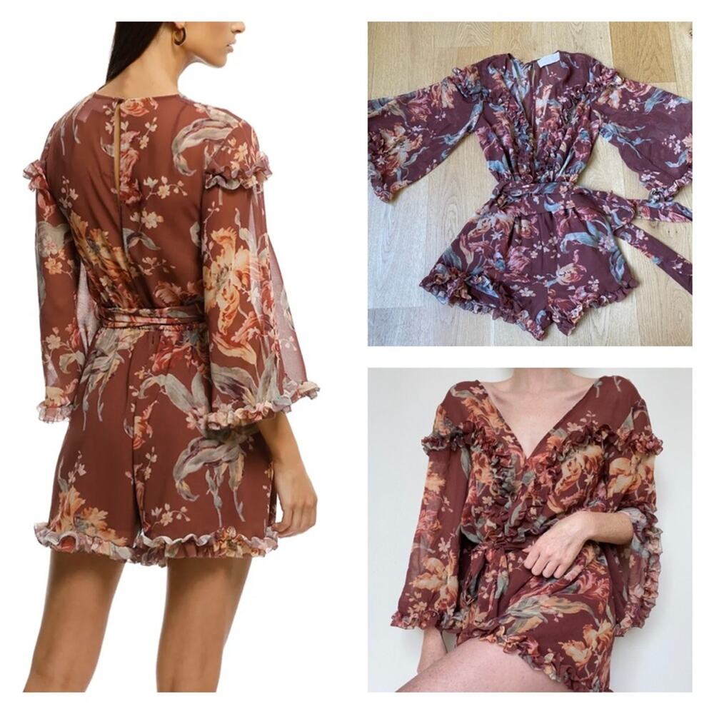 Keepsake The Label Unravel Playsuit Chocolate Lily